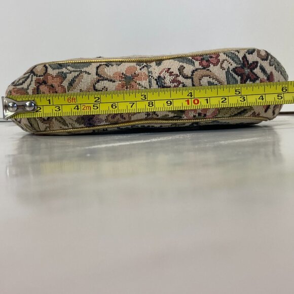 Vintage Julias Resnick JR Handbag Courting Couply Tapestry Needlepoint Gold - Picture 7 of 8